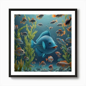 Tropical Fish (2) Art Print