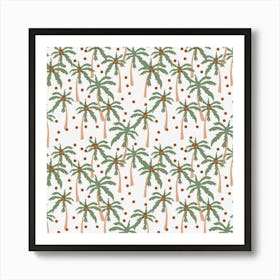 Palm Trees Fabric Art Print