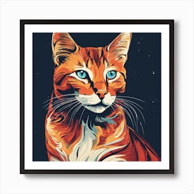 Orange Tabby Cat Art Print