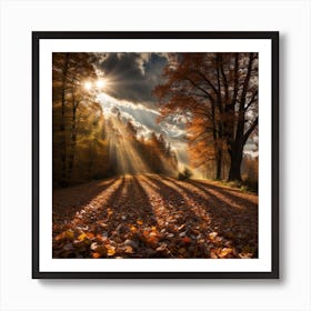 Autumn Rays Art Print