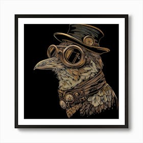 Steampunk Bird 2 Art Print