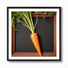 Carrot In A Frame 1 Art Print