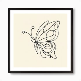 Butterfly Picasso style 2 Art Print