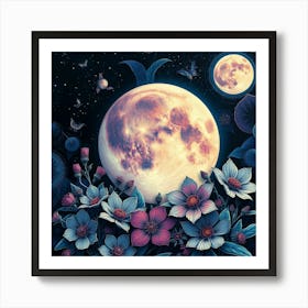 Moon Bliss Art Print