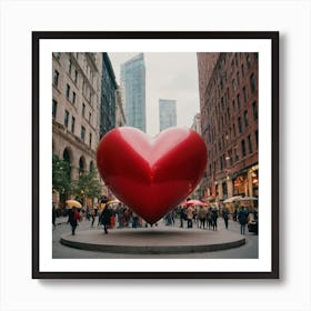 Heart Stock Videos & Royalty-Free Footage 3 Art Print