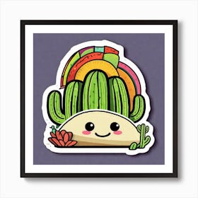 Cactus Taco Art Print