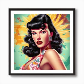 Pin Up Girl 2 Art Print