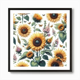 Sunflowers 1 Art Print