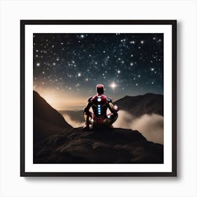 Iron Man Meditation 1 Art Print