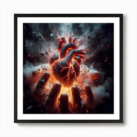 Heart Of Fire 7 Art Print