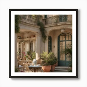 Courtyard - Courtyard Stock Videos & Royalty-Free Footage Art Print