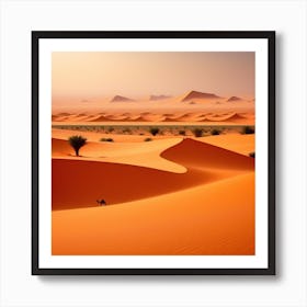 Desert Landscape - Desert Stock Videos & Royalty-Free Footage 7 Art Print