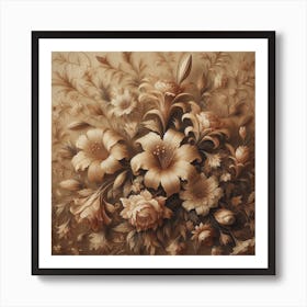 Russian Flowers Art Print