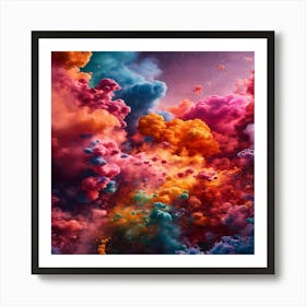 Colorful Clouds In The Sky Art Print