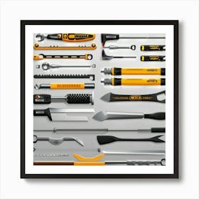 Set Of Tools Art Print