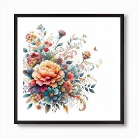 Bouquet Of Flowers 3 Art Print