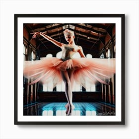 Ballerina Pink - Ballerina Dancer Art Print