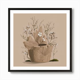 Flowers In A Pot 4 Art Print