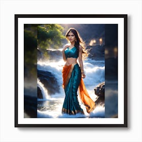 Beautiful Indian Woman Art Print