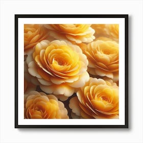 Yellow Roses 1 Art Print