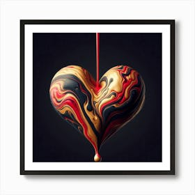 Heart Of Gold 2 Art Print