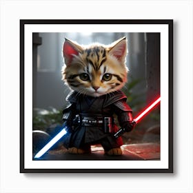Star Wars Cat Art Print