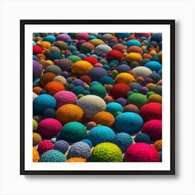 Colorful Spheres Art Print