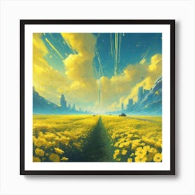 Field Of Sunflowers Art Print