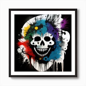 Skull Painting 1 Poster