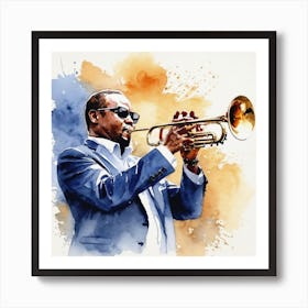 Jazz Trumpeter Art Print