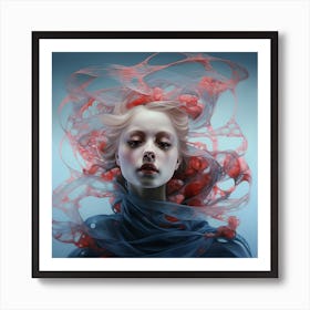 Woman With Red Hair Art Print