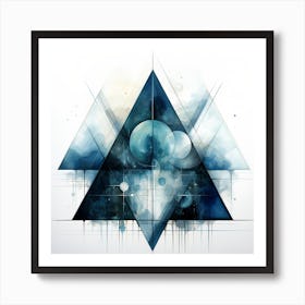 Abstract Triangles Art Print