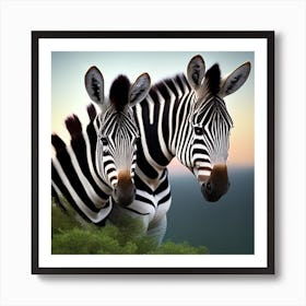 Zebras Art Print