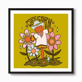 Capricorn Scarecrow Art Print