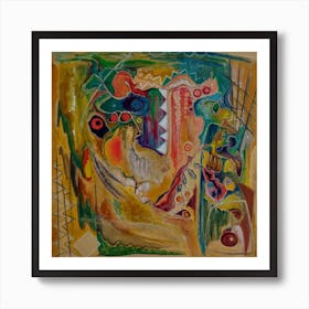 Abstract Vibrant Wall Art, Great Canyon  Art Print