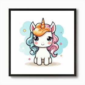 Cute Unicorn 819 Art Print