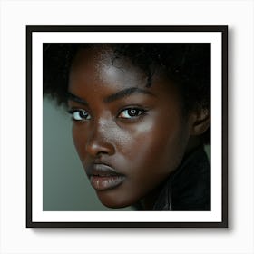 Portrait Of A Black Woman 3 Art Print