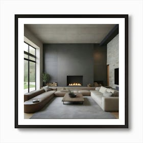 Modern Living Room 12 Art Print