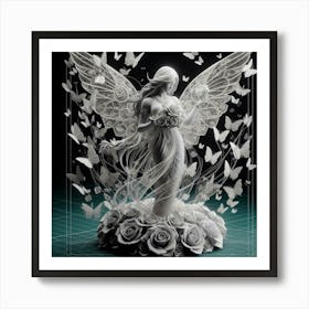 Angel With Wings 4 Art Print