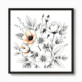 Flowers In A Vase 16 Art Print