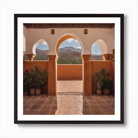 Doorway In Morocco Art Print