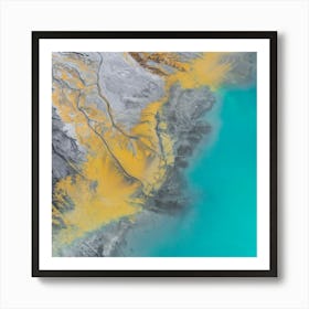 Aerial View Of Iceland Art Print