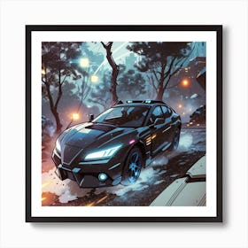 Futuristic Car Art Print