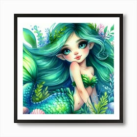 Mermaid 3 Art Print