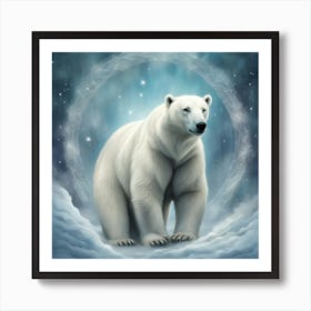 Lovely Polar Bear Art Print