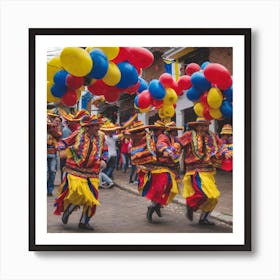 Ecuador Street Dance Art Print