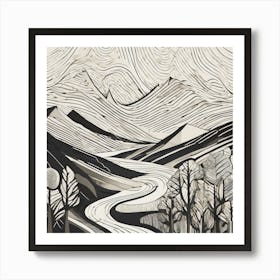 Scottish Landscape Art Print