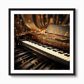 Abstract Piano 1 Art Print