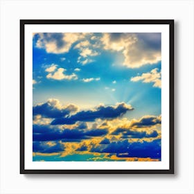 Sky With Clouds 2 Art Print