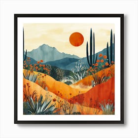 Desert Landscape 2 Art Print